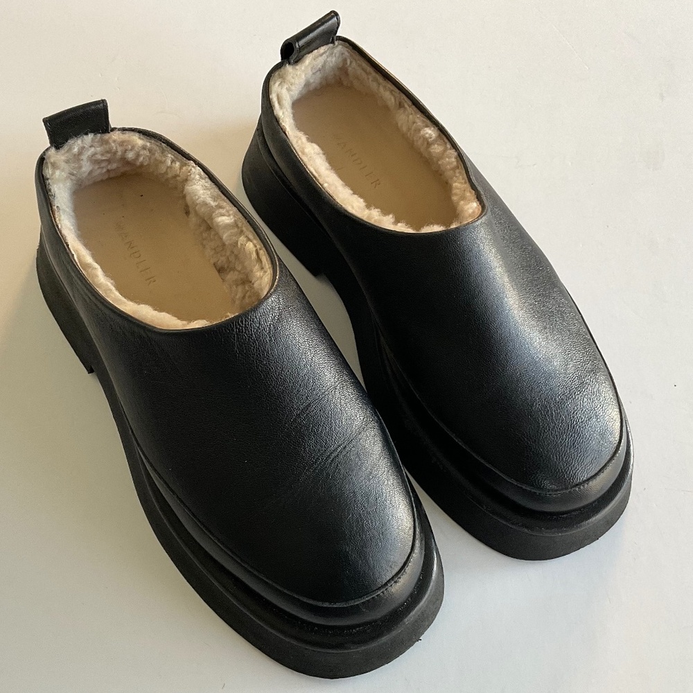 WANDLER Rosa Lambskin Slide Mule Shearling Lined Size EU 38 - Picture 2 of 8